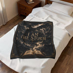 I Am The Storm Dragon Throw Blanket