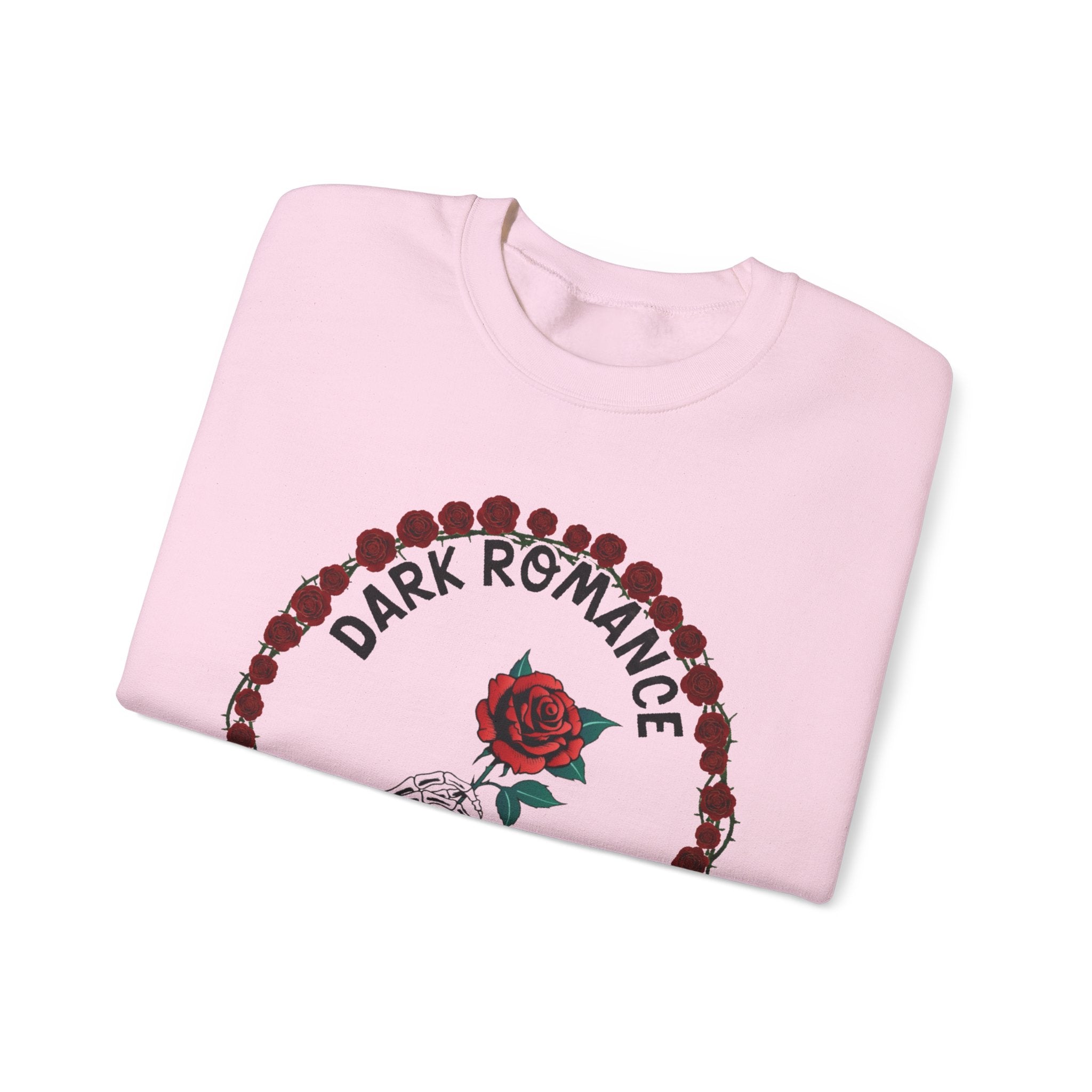 Dark Romance Book Club Crewneck Sweatshirt - Rose & Skeleton Hand