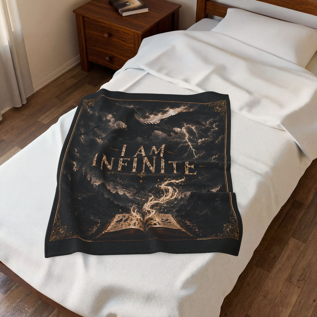 I Am Infinite Dragon Throw Blanket