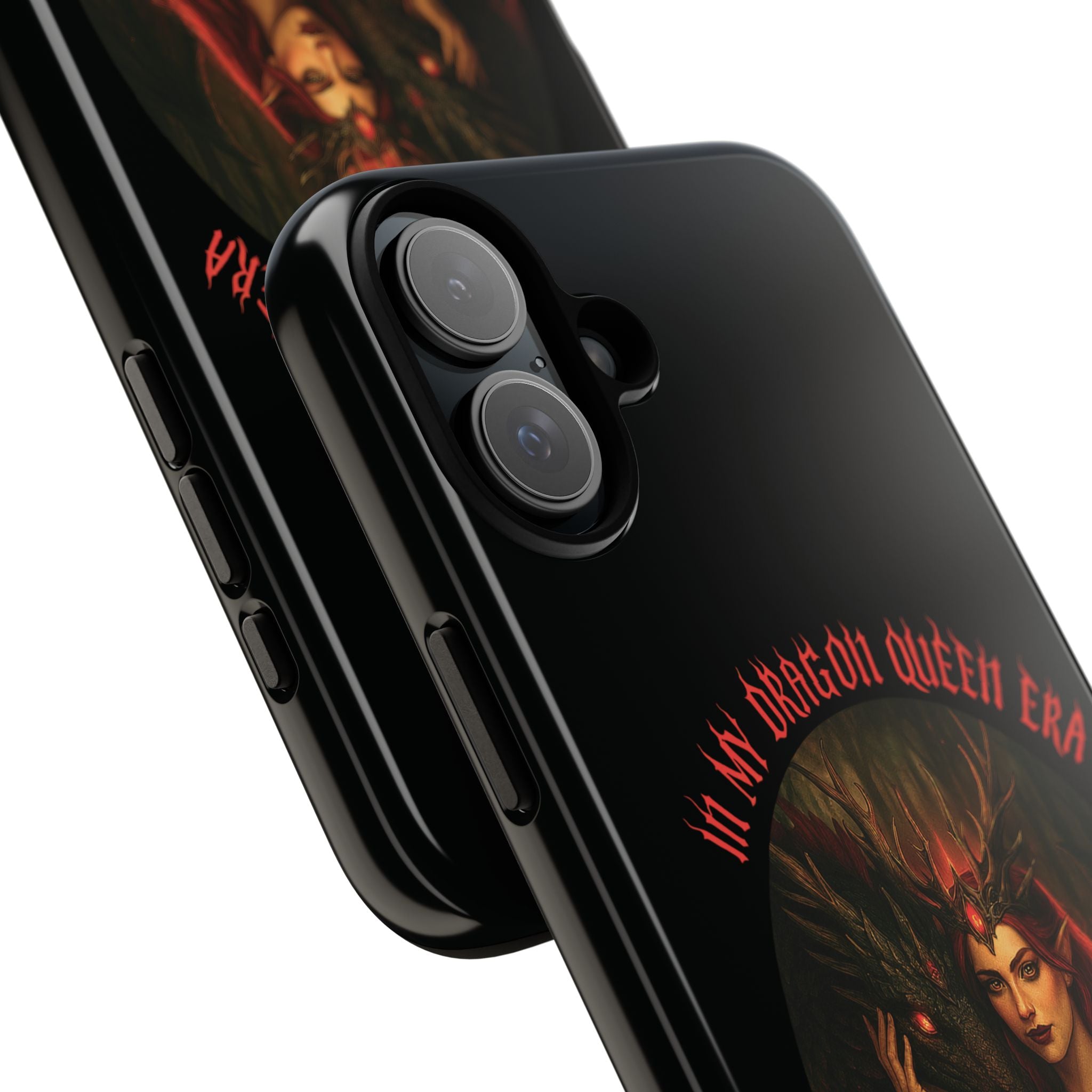 In My Dragon Queen Era Phone Case - Dragon and Queen Design - Book Lover Aesthetic Gift