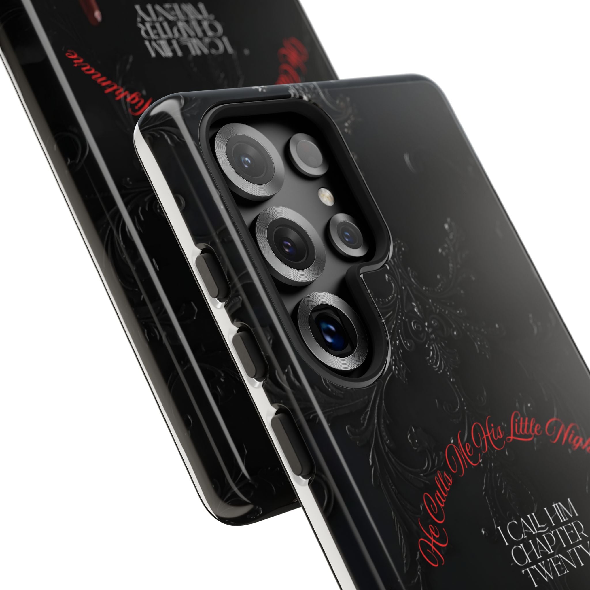 Phone Case - 'He Calls Me His Little Nightmare — I Call Him Chapter Twenty-Three' - Dark Fantasy Energy