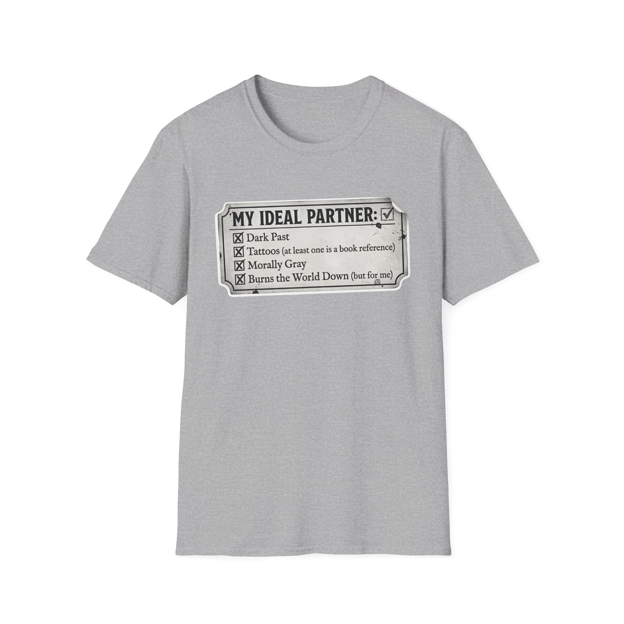 My Ideal Partner Checklist T-Shirt