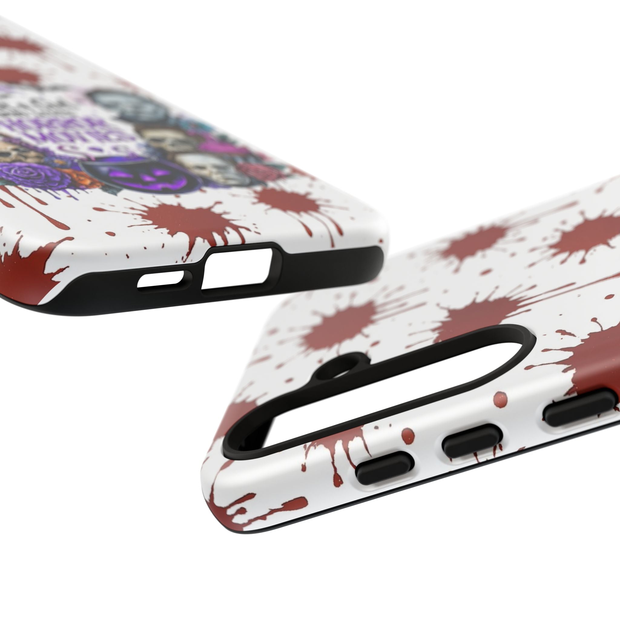 Just a Girl Who Loves Horror Movies & Halloween | Blood Splatter Tough Phone Case | Spooky Gift for Horror Fans