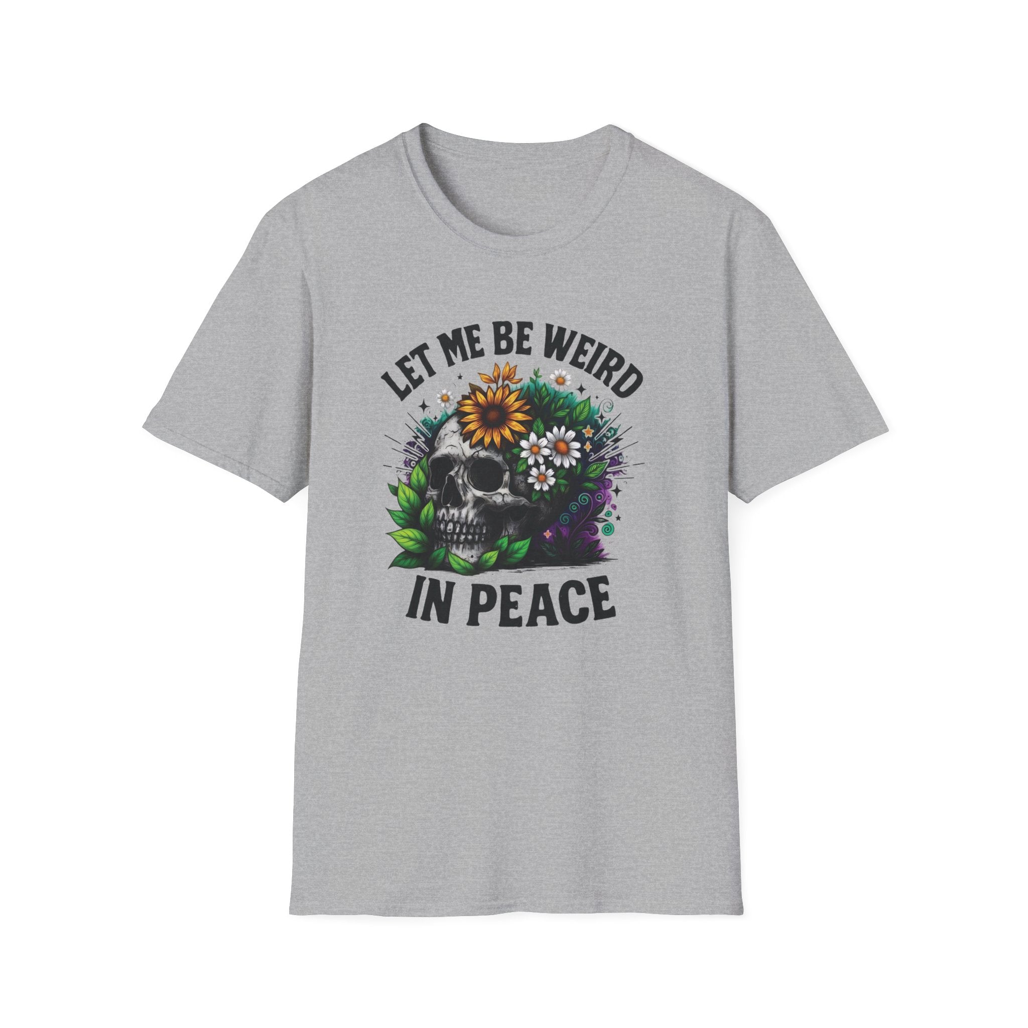 Full Color Let Me Be Weird In Peace T-Shirt
