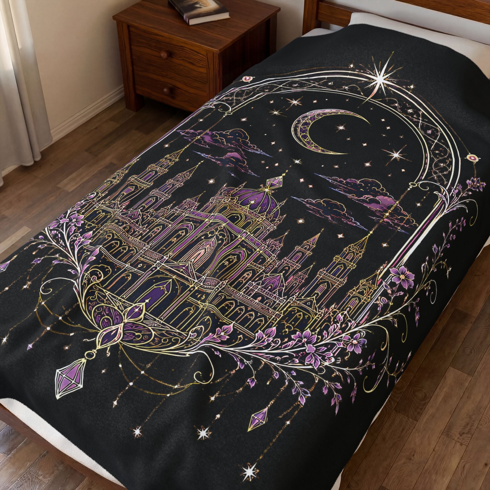 The Stars Called You Home...Celestial Castle Throw Blanket