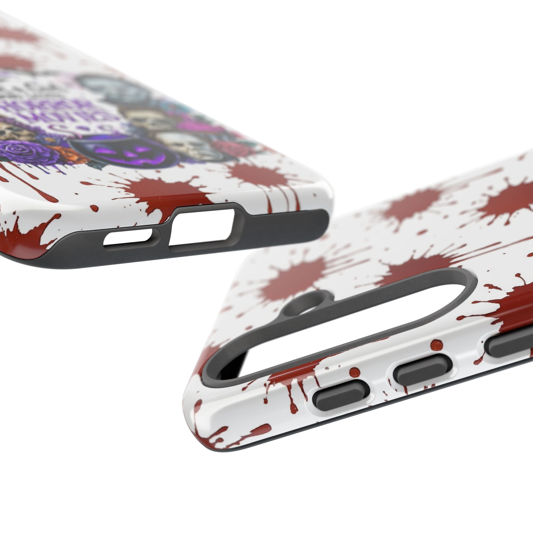 Just a Girl Who Loves Horror Movies & Halloween | Blood Splatter Tough Phone Case | Spooky Gift for Horror Fans
