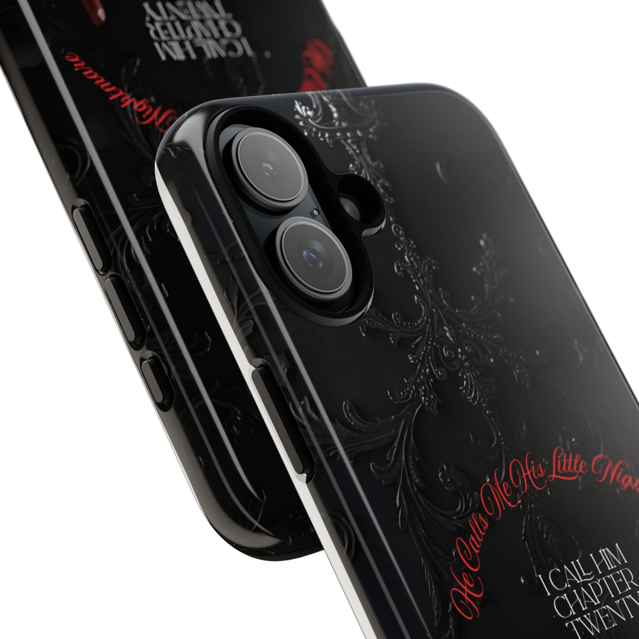 Phone Case - 'He Calls Me His Little Nightmare — I Call Him Chapter Twenty-Three' - Dark Fantasy Energy