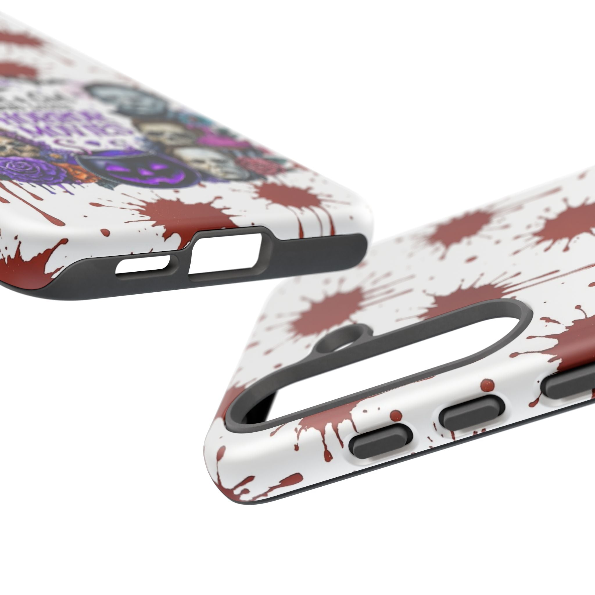 Just a Girl Who Loves Horror Movies & Halloween | Blood Splatter Tough Phone Case | Spooky Gift for Horror Fans