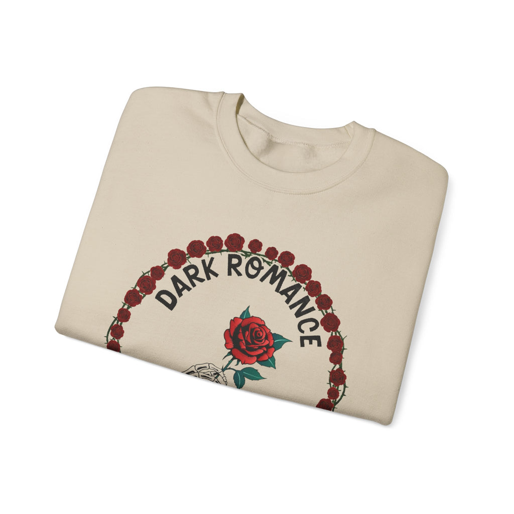 Dark Romance Book Club Crewneck Sweatshirt - Rose & Skeleton Hand