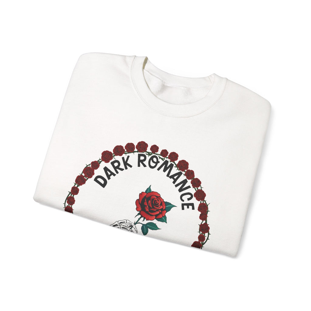 Dark Romance Book Club Crewneck Sweatshirt - Rose & Skeleton Hand