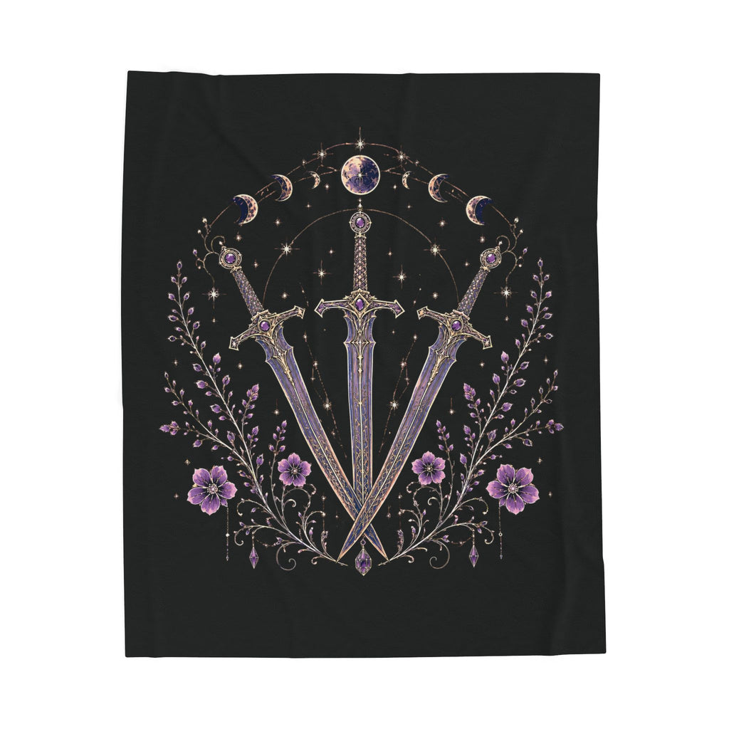 Midnight Court Celestial Sword Velveteen Plush Blanket