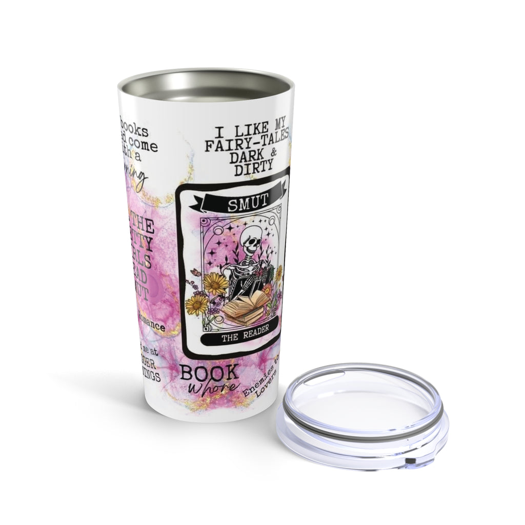 20oz Book Lover Tumbler — “I Like My Fairy-Tales Dark & Dirty” Literary Travel Mug