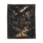 I Am The Storm Dragon Throw Blanket