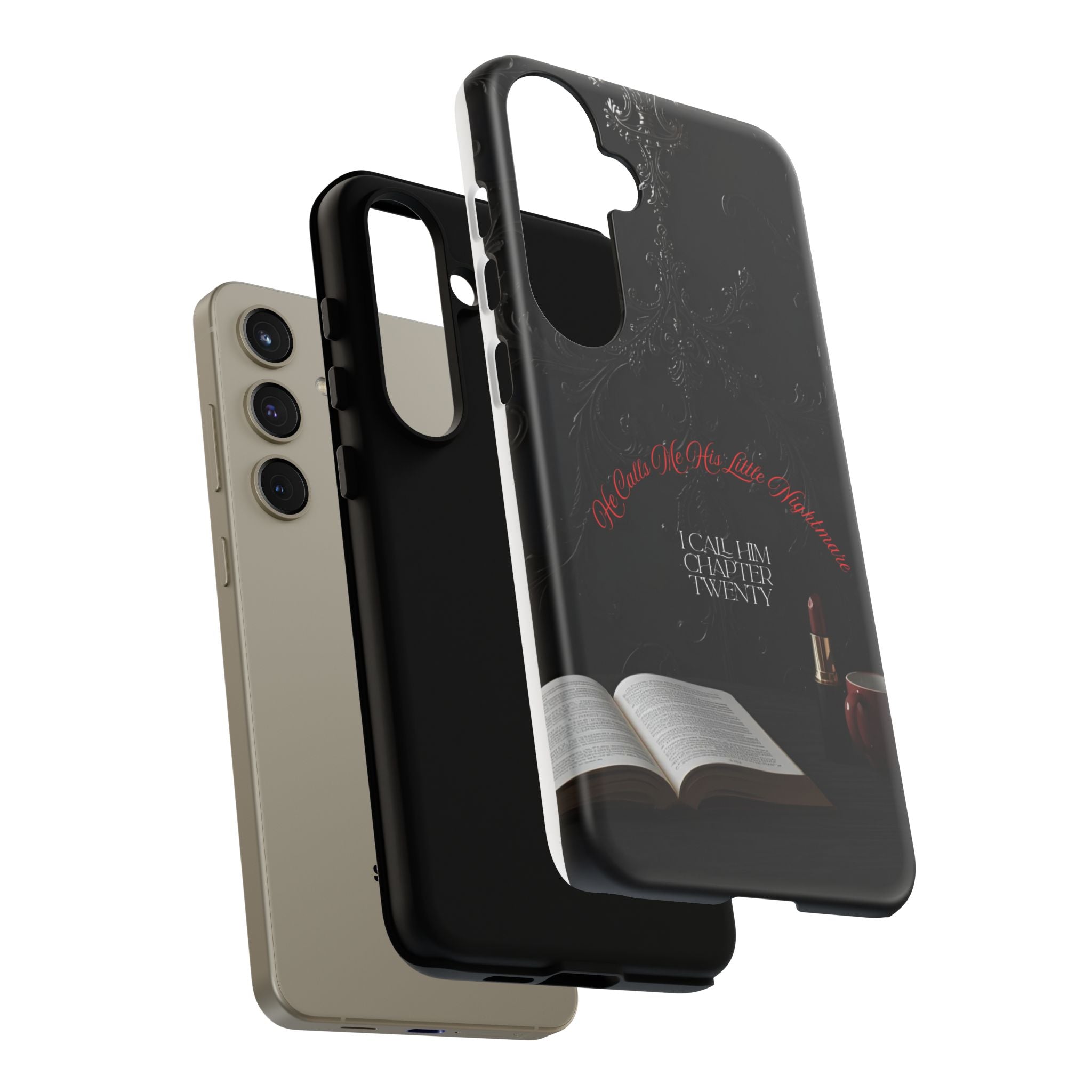 Phone Case - 'He Calls Me His Little Nightmare — I Call Him Chapter Twenty-Three' - Dark Fantasy Energy