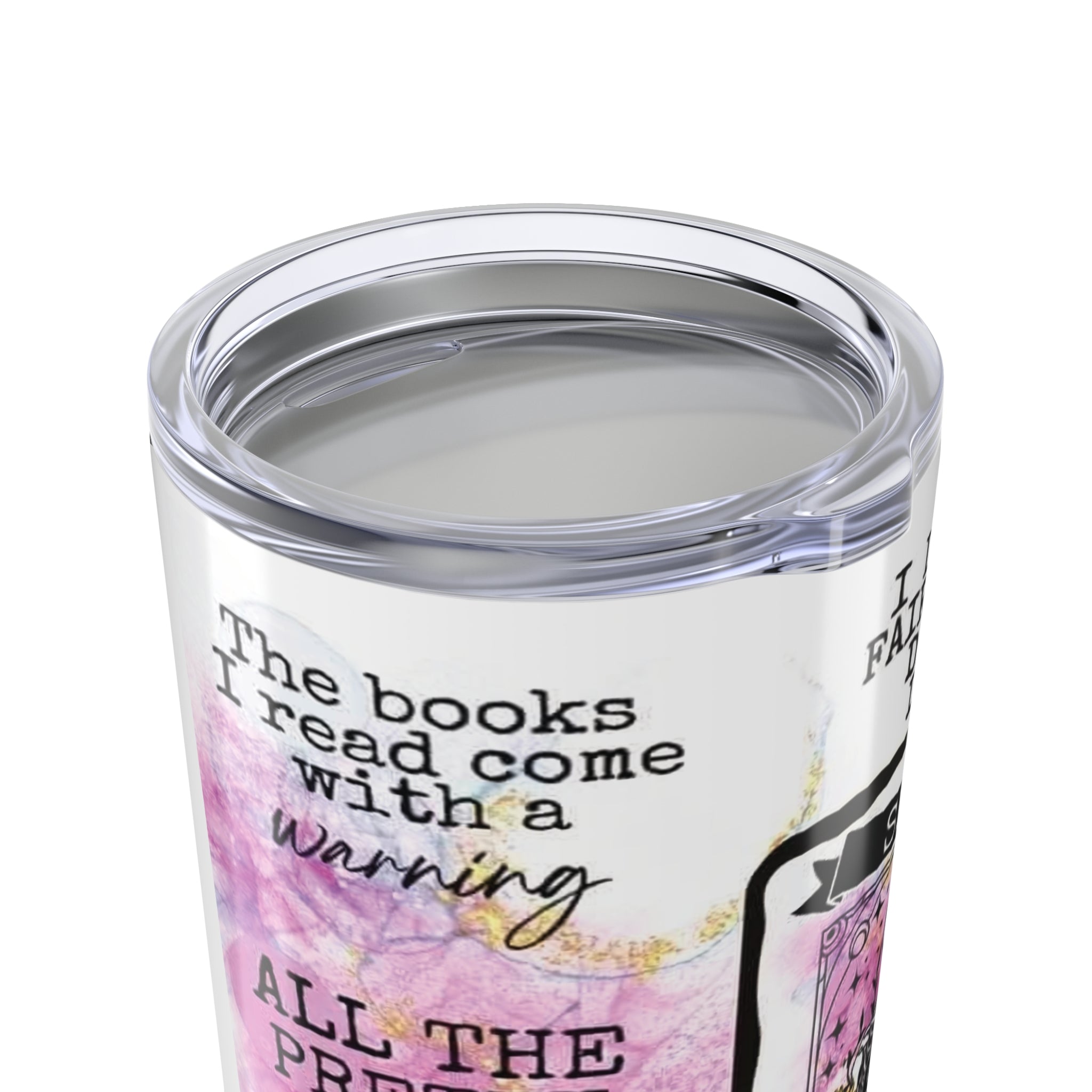 20oz Book Lover Tumbler — “I Like My Fairy-Tales Dark & Dirty” Literary Travel Mug