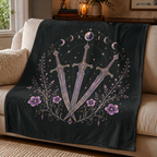 Midnight Court Celestial Sword Velveteen Plush Blanket