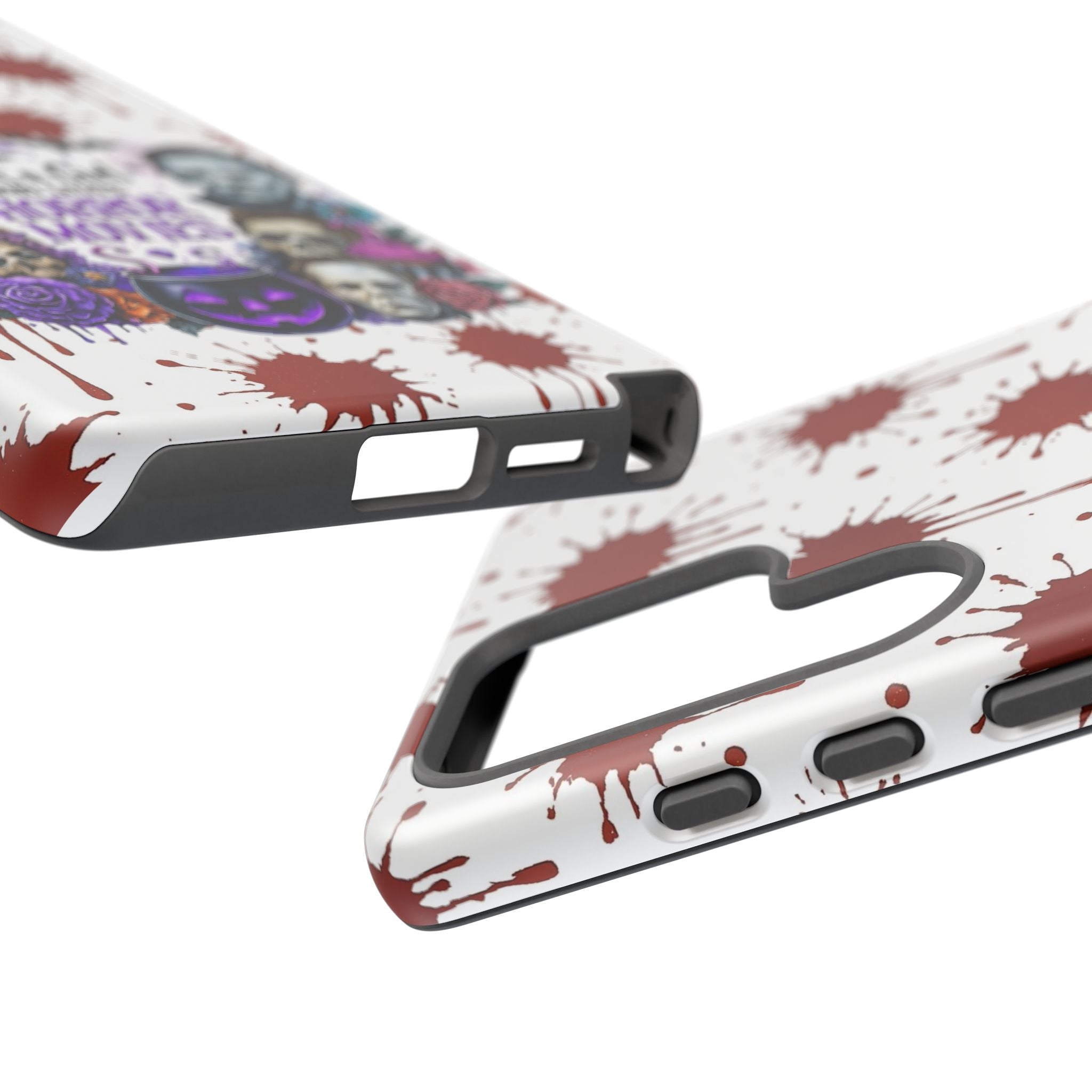 Just a Girl Who Loves Horror Movies & Halloween | Blood Splatter Tough Phone Case | Spooky Gift for Horror Fans