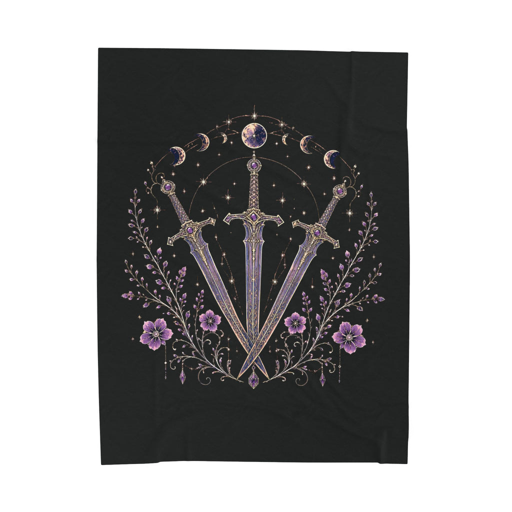 Midnight Court Celestial Sword Velveteen Plush Blanket