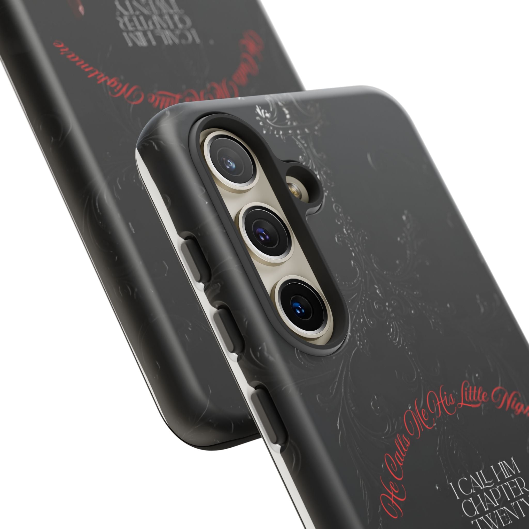 Phone Case - 'He Calls Me His Little Nightmare — I Call Him Chapter Twenty-Three' - Dark Fantasy Energy
