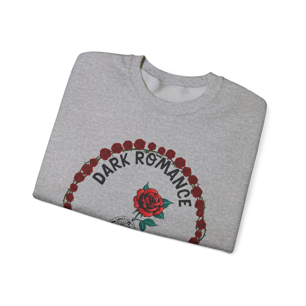 Dark Romance Book Club Crewneck Sweatshirt - Rose & Skeleton Hand