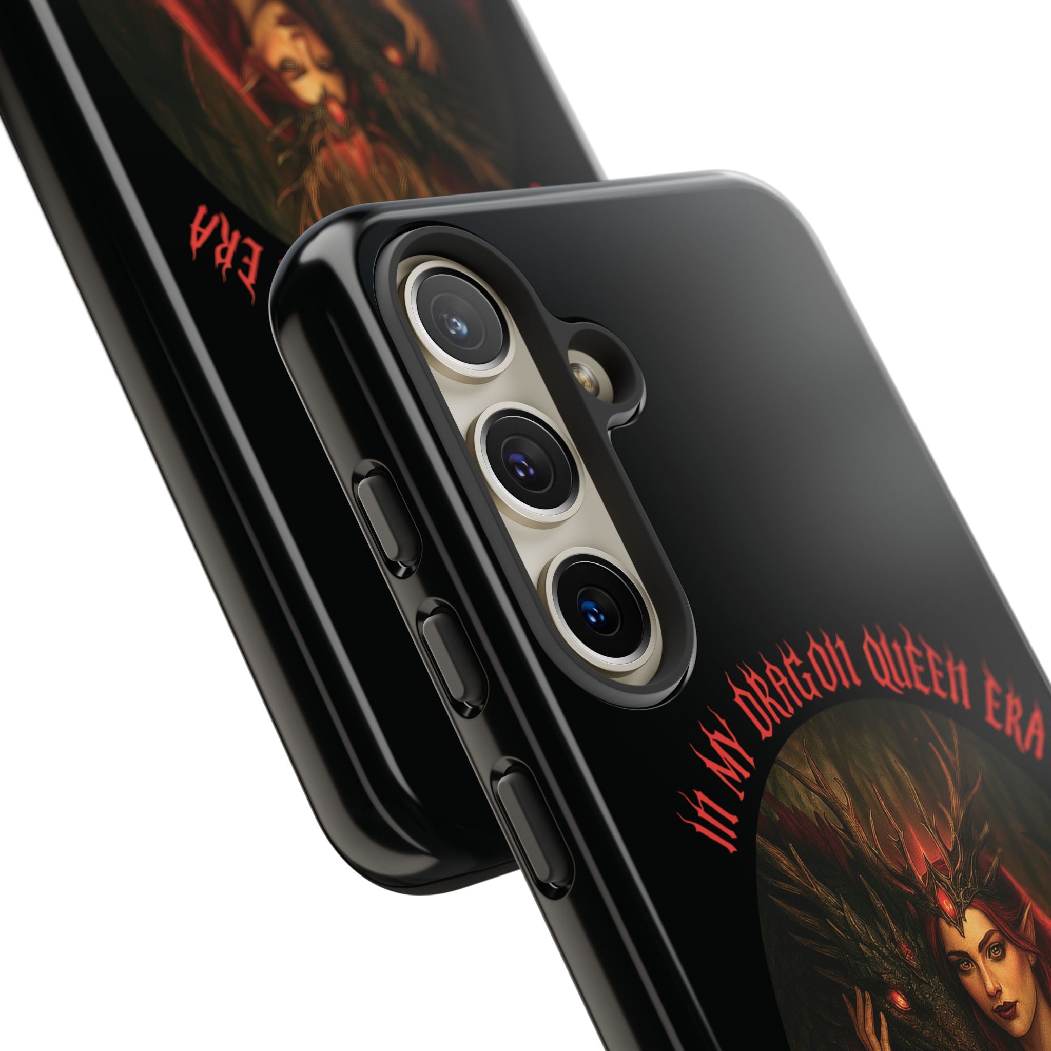 In My Dragon Queen Era Phone Case - Dragon and Queen Design - Book Lover Aesthetic Gift