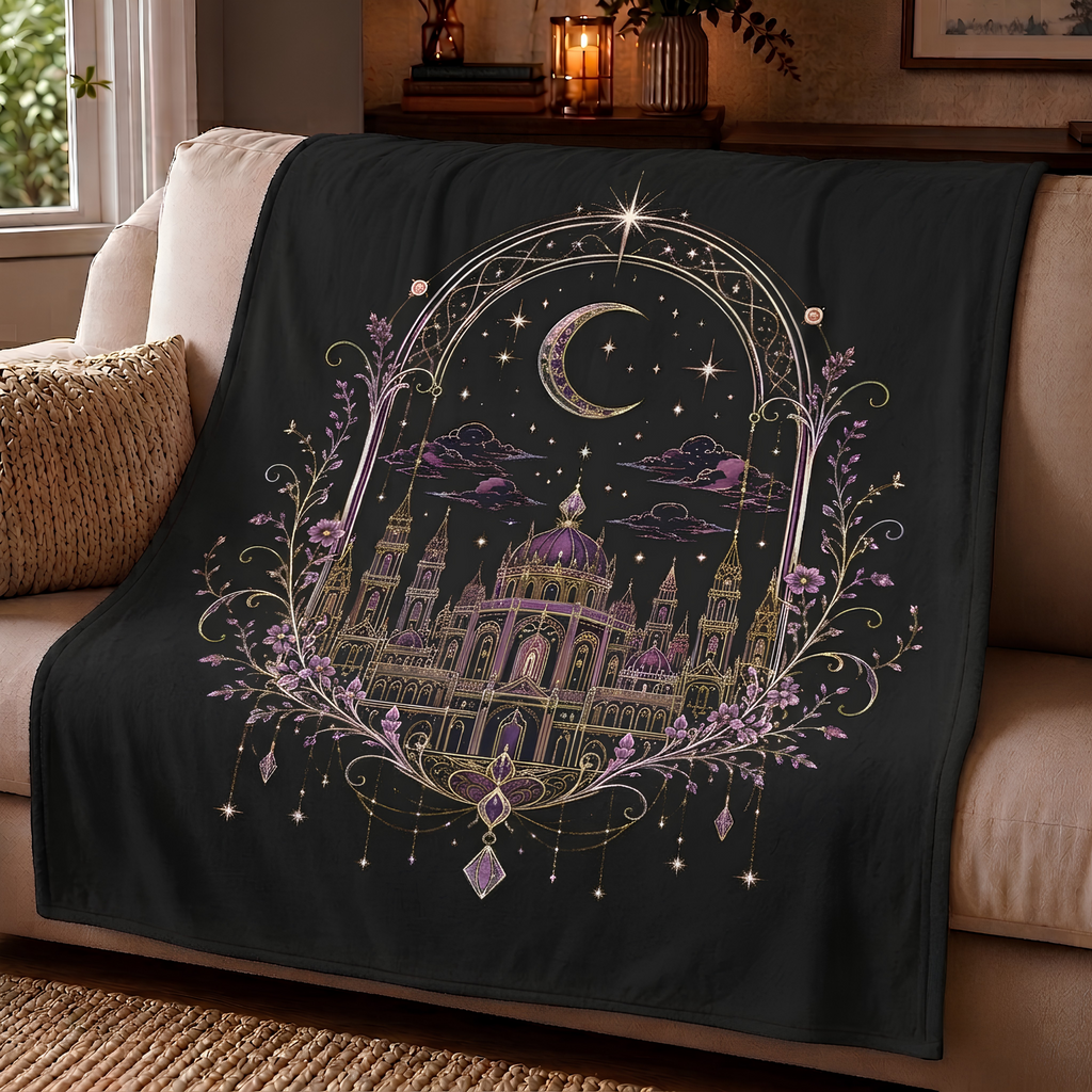 The Stars Called You Home...Celestial Castle Throw Blanket