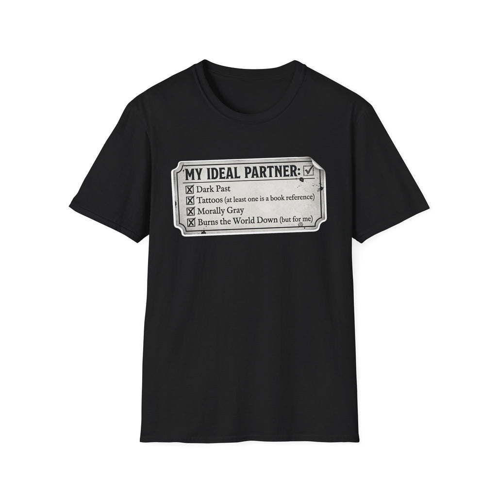 My Ideal Partner Checklist T-Shirt