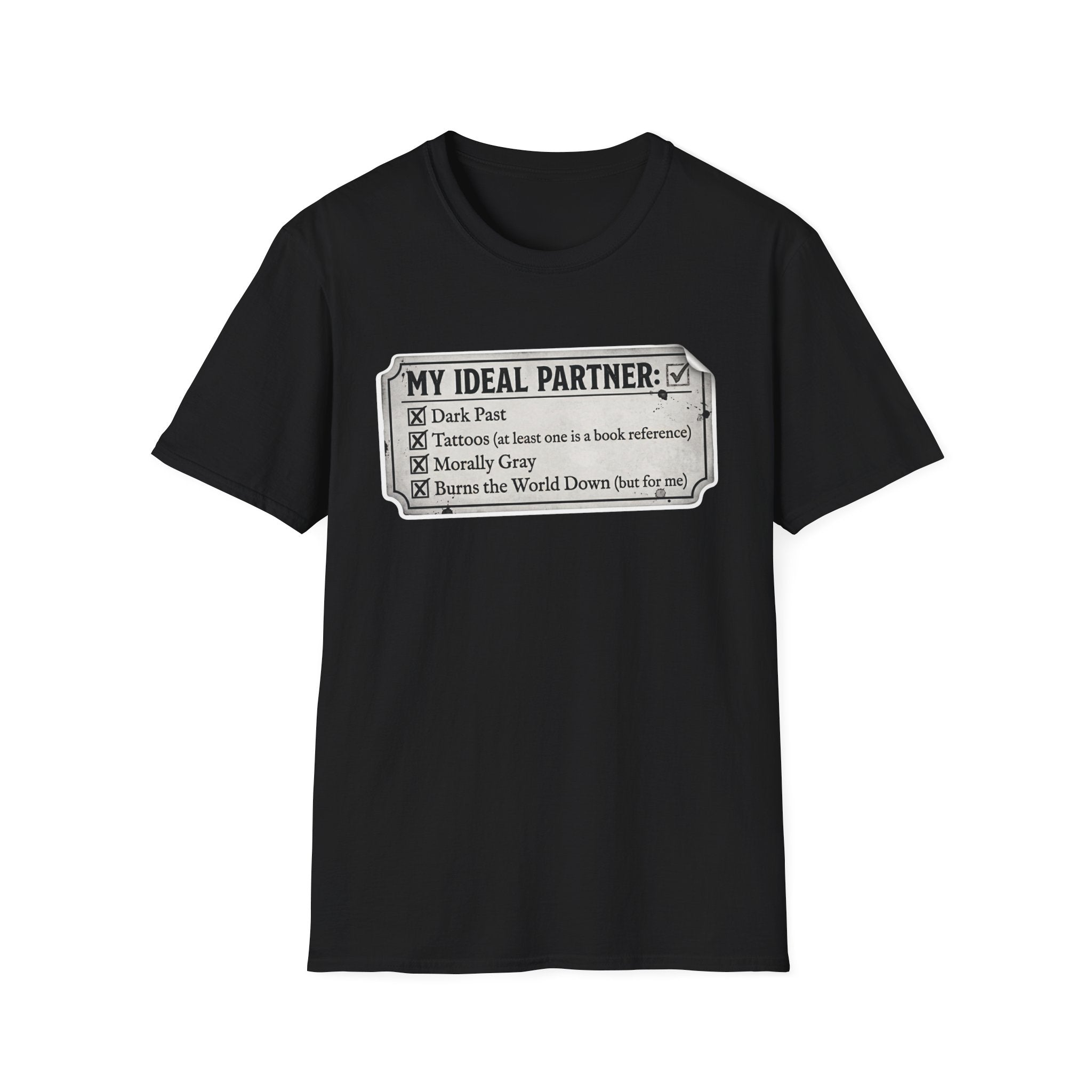 My Ideal Partner Checklist T-Shirt
