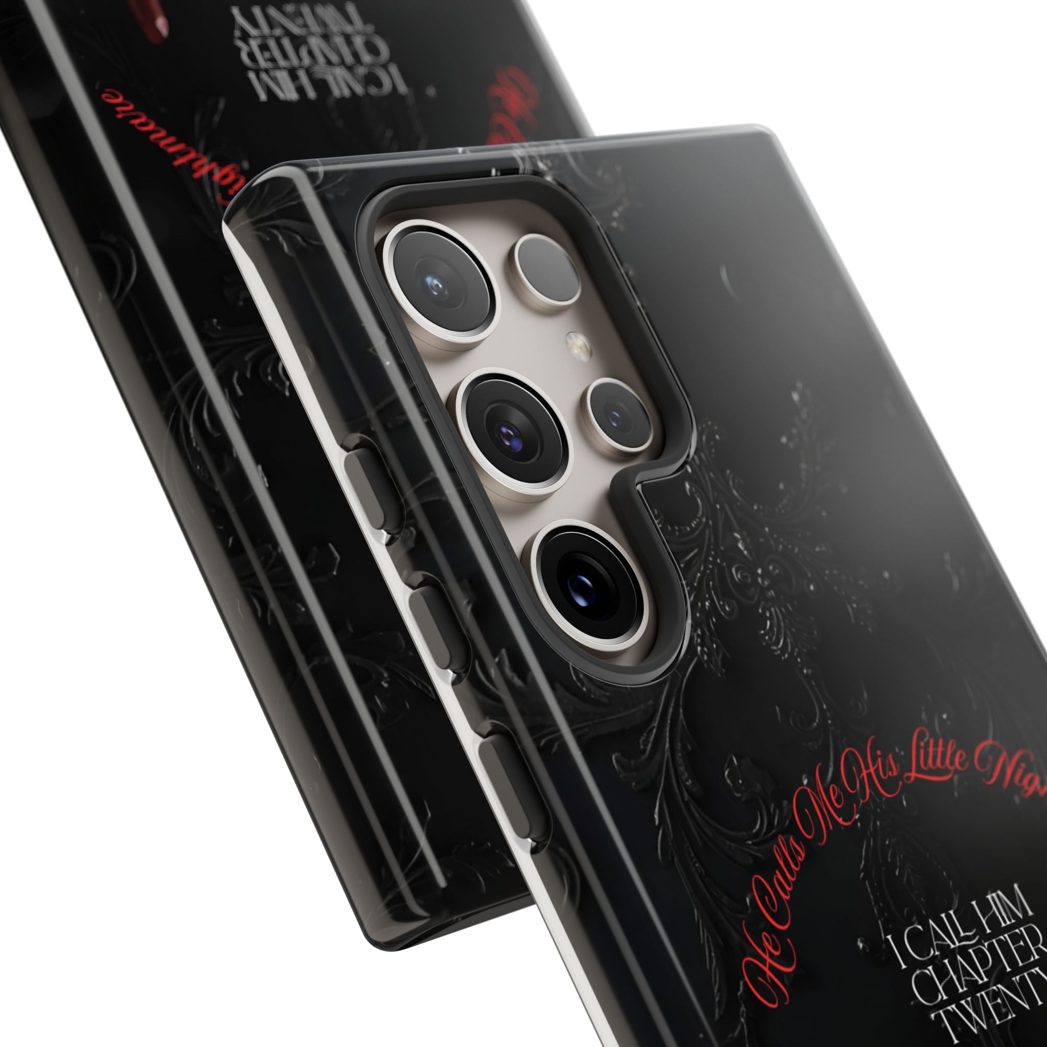 Phone Case - 'He Calls Me His Little Nightmare — I Call Him Chapter Twenty-Three' - Dark Fantasy Energy