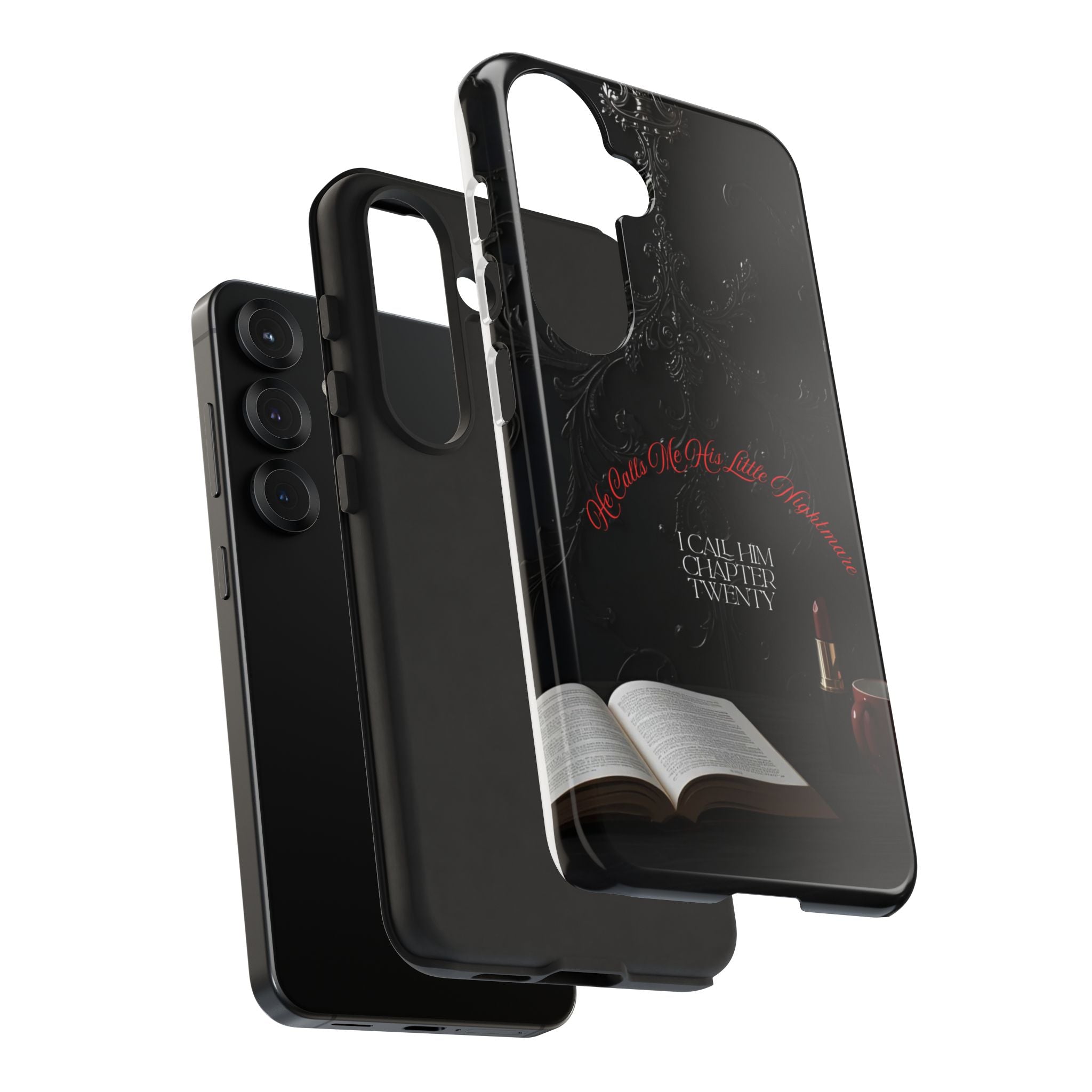 Phone Case - 'He Calls Me His Little Nightmare — I Call Him Chapter Twenty-Three' - Dark Fantasy Energy