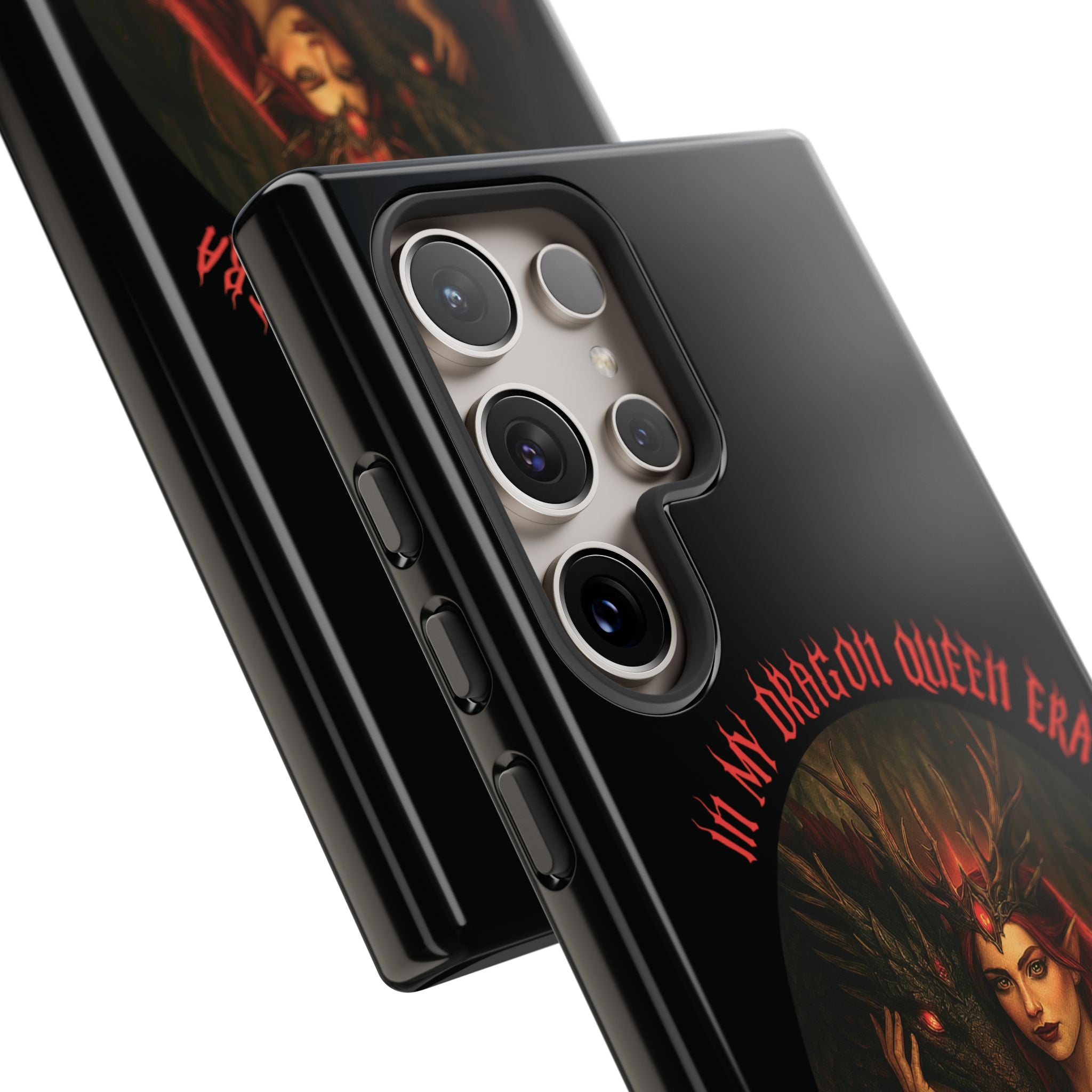 In My Dragon Queen Era Phone Case - Dragon and Queen Design - Book Lover Aesthetic Gift