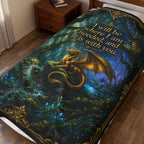 Cozy Velveteen Fantasy Dragon Throw Blanket