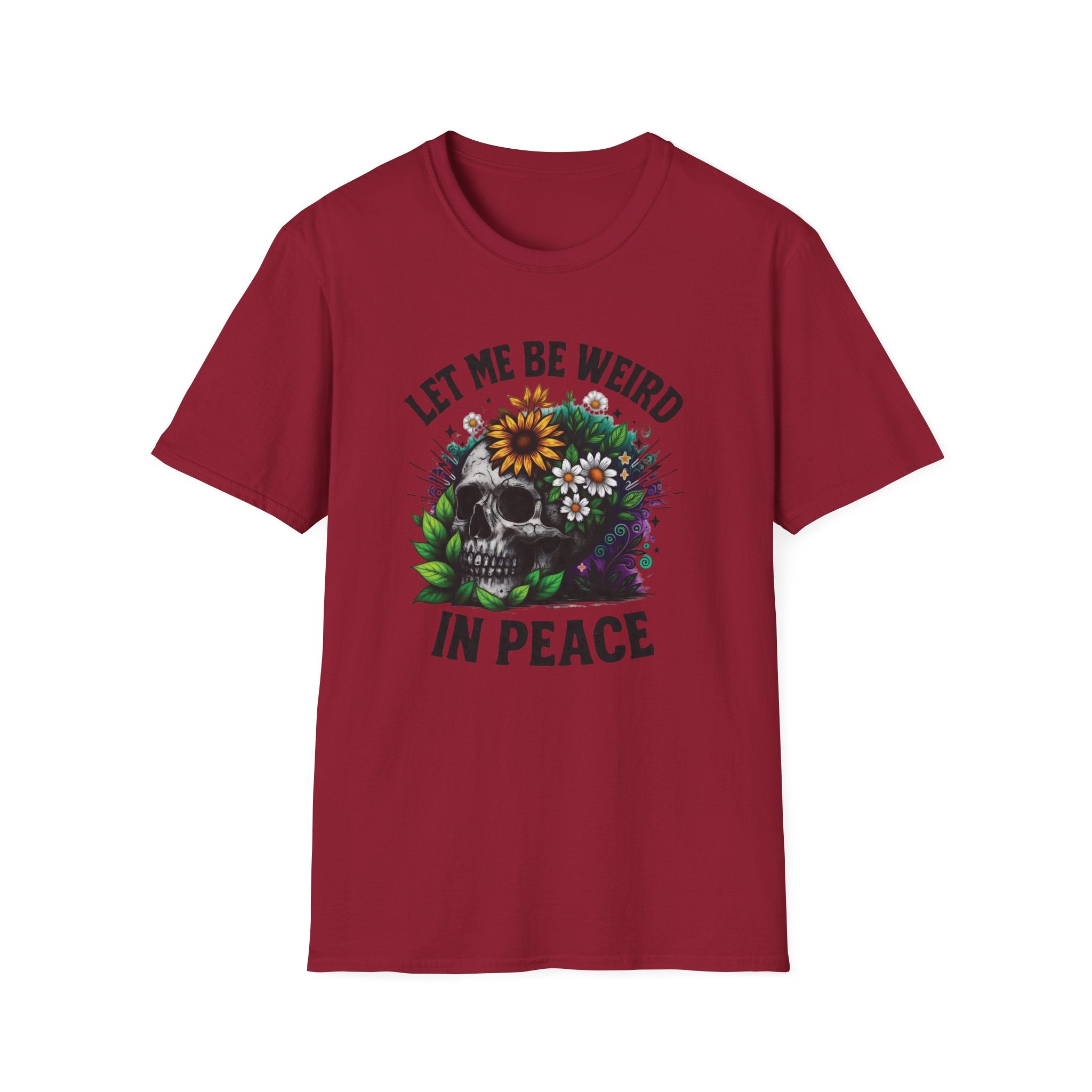 Full Color Let Me Be Weird In Peace T-Shirt