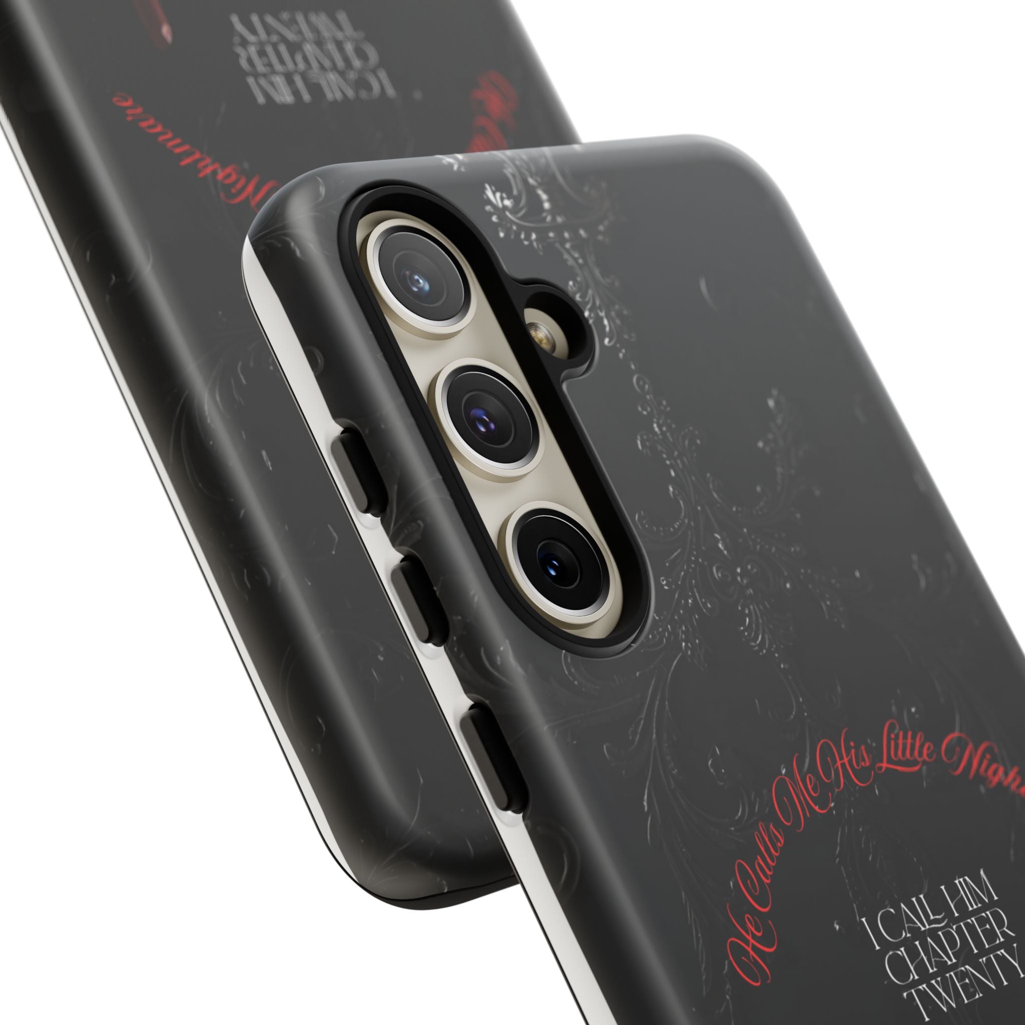 Phone Case - 'He Calls Me His Little Nightmare — I Call Him Chapter Twenty-Three' - Dark Fantasy Energy