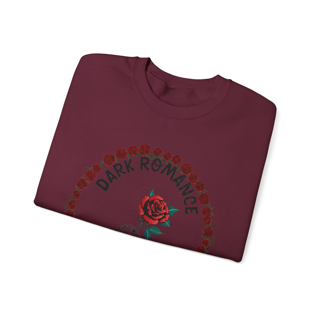 Dark Romance Book Club Crewneck Sweatshirt - Rose & Skeleton Hand