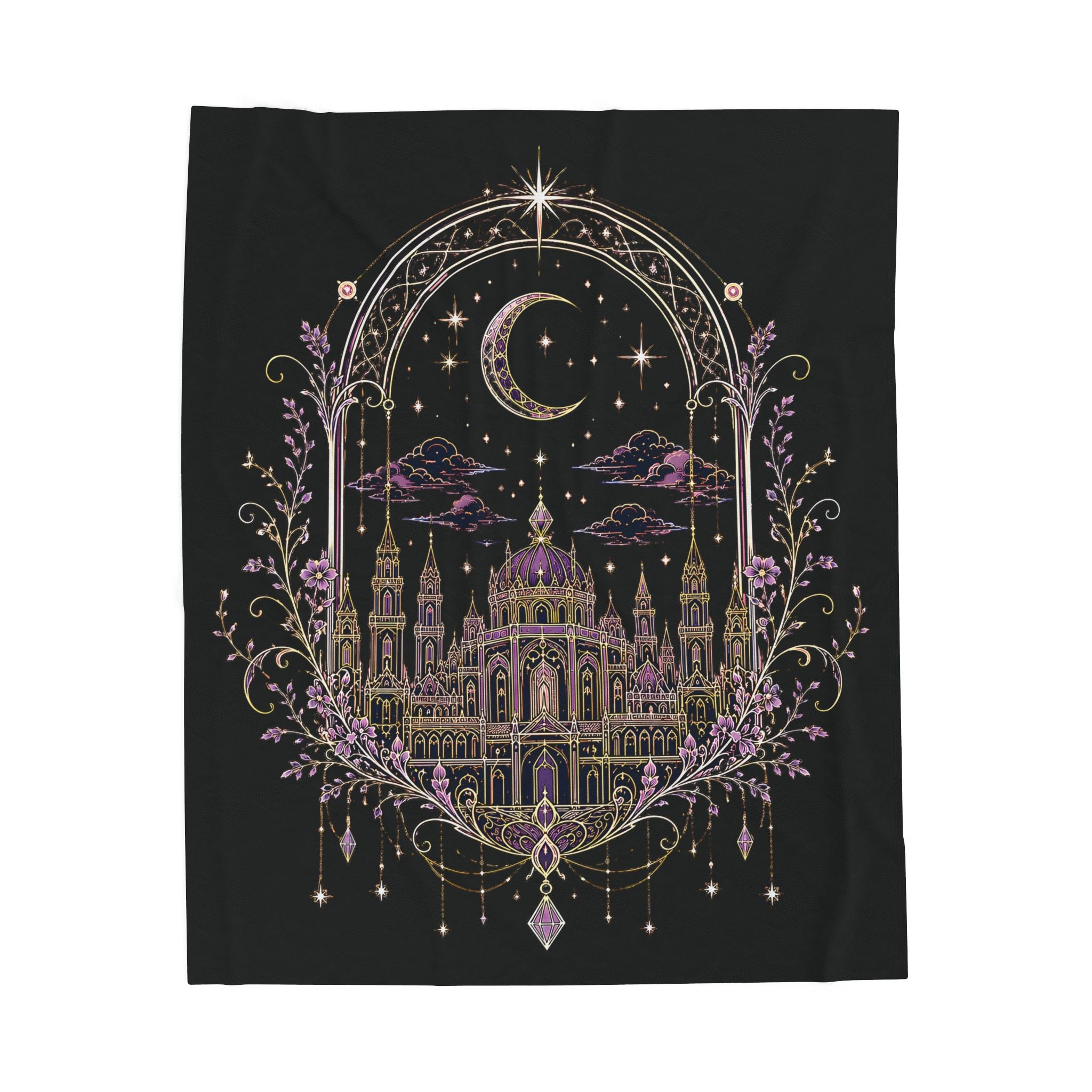 The Stars Called You Home...Celestial Castle Throw Blanket