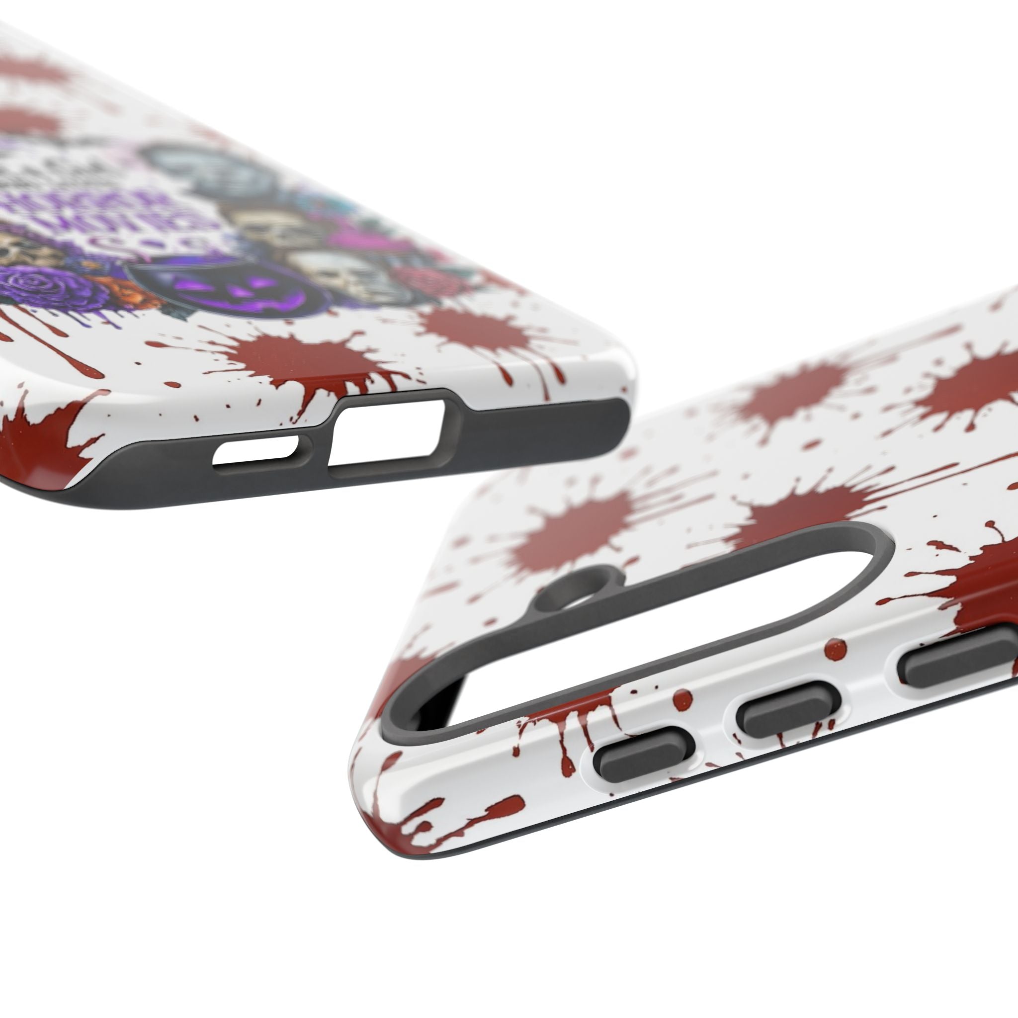 Just a Girl Who Loves Horror Movies & Halloween | Blood Splatter Tough Phone Case | Spooky Gift for Horror Fans
