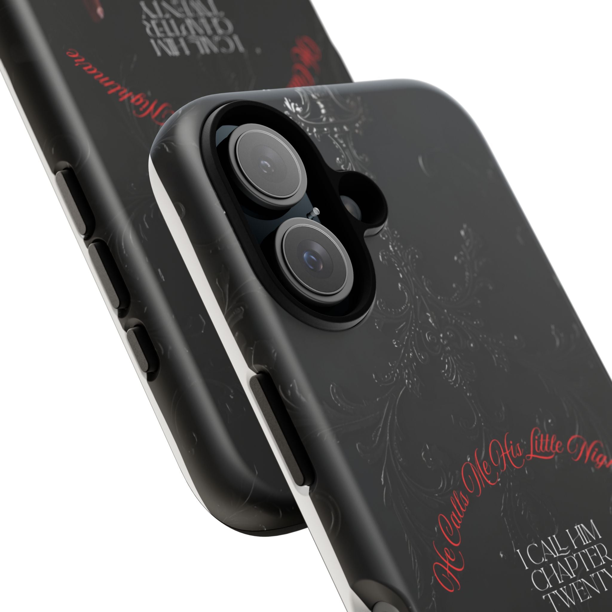 Phone Case - 'He Calls Me His Little Nightmare — I Call Him Chapter Twenty-Three' - Dark Fantasy Energy