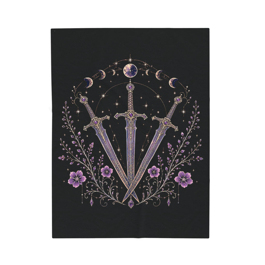 Midnight Court Celestial Sword Velveteen Plush Blanket