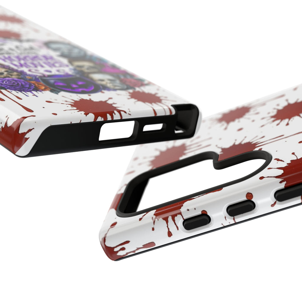 Just a Girl Who Loves Horror Movies & Halloween | Blood Splatter Tough Phone Case | Spooky Gift for Horror Fans