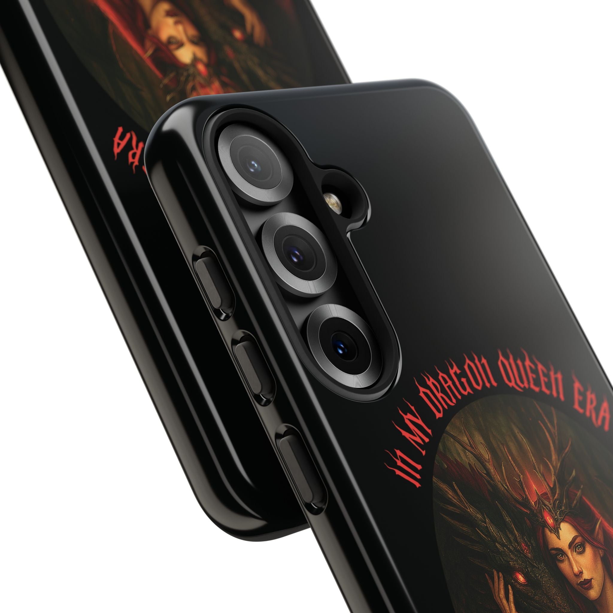 In My Dragon Queen Era Phone Case - Dragon and Queen Design - Book Lover Aesthetic Gift