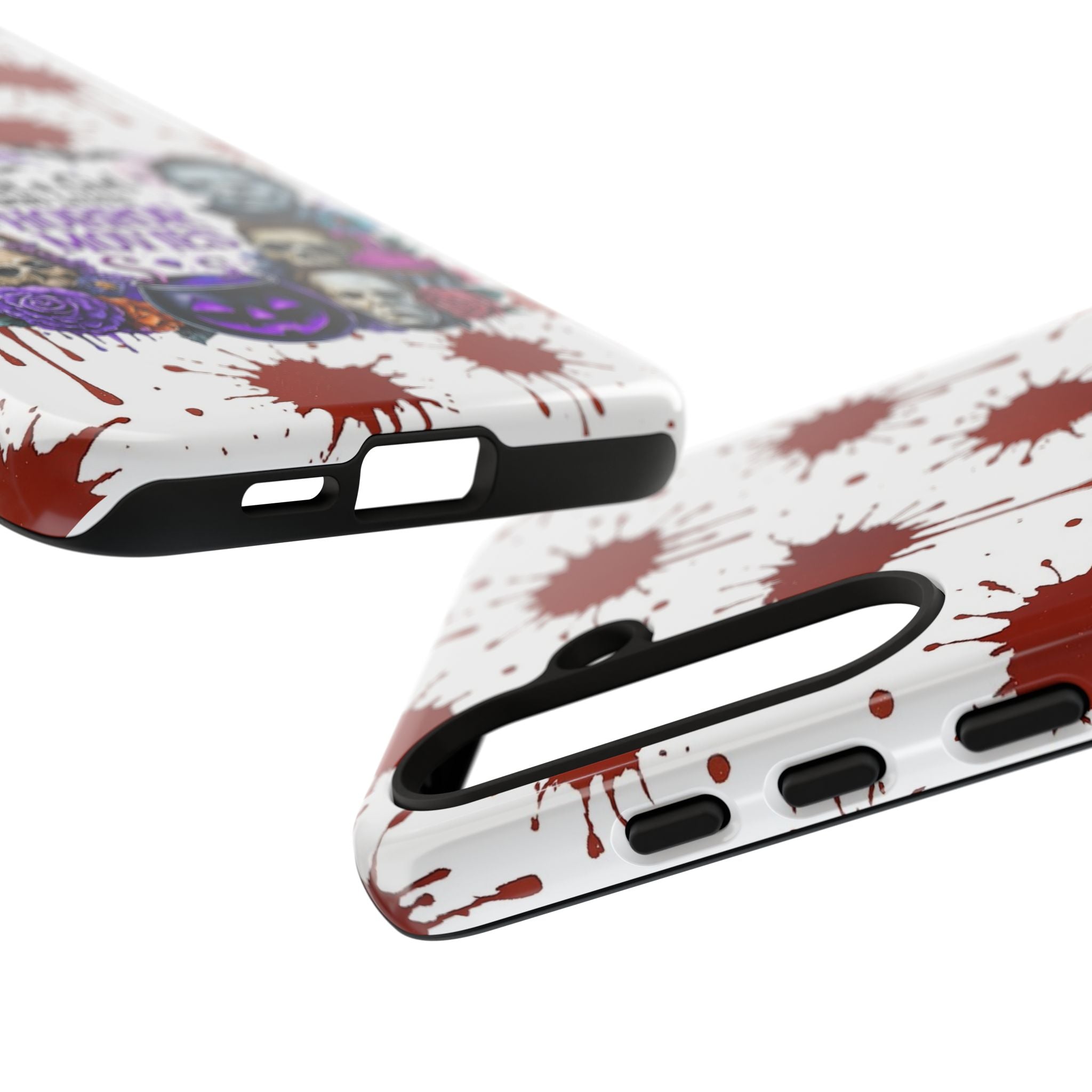 Just a Girl Who Loves Horror Movies & Halloween | Blood Splatter Tough Phone Case | Spooky Gift for Horror Fans
