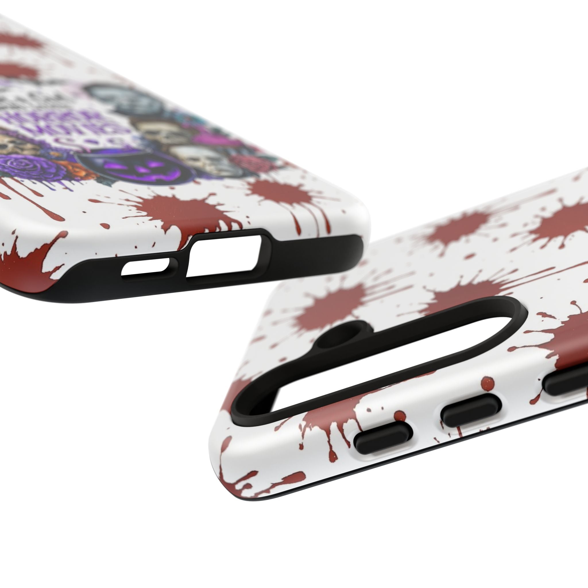 Just a Girl Who Loves Horror Movies & Halloween | Blood Splatter Tough Phone Case | Spooky Gift for Horror Fans