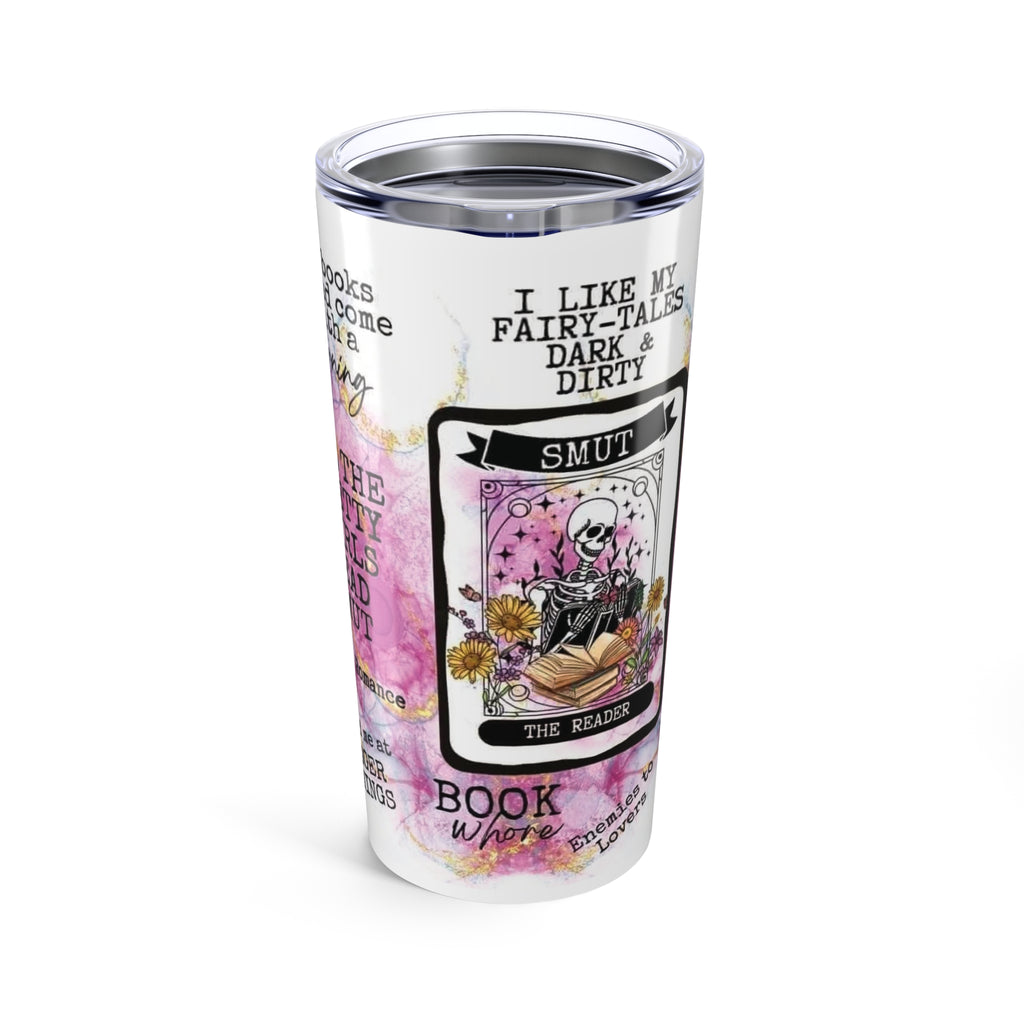 20oz Book Lover Tumbler — “I Like My Fairy-Tales Dark & Dirty” Literary Travel Mug
