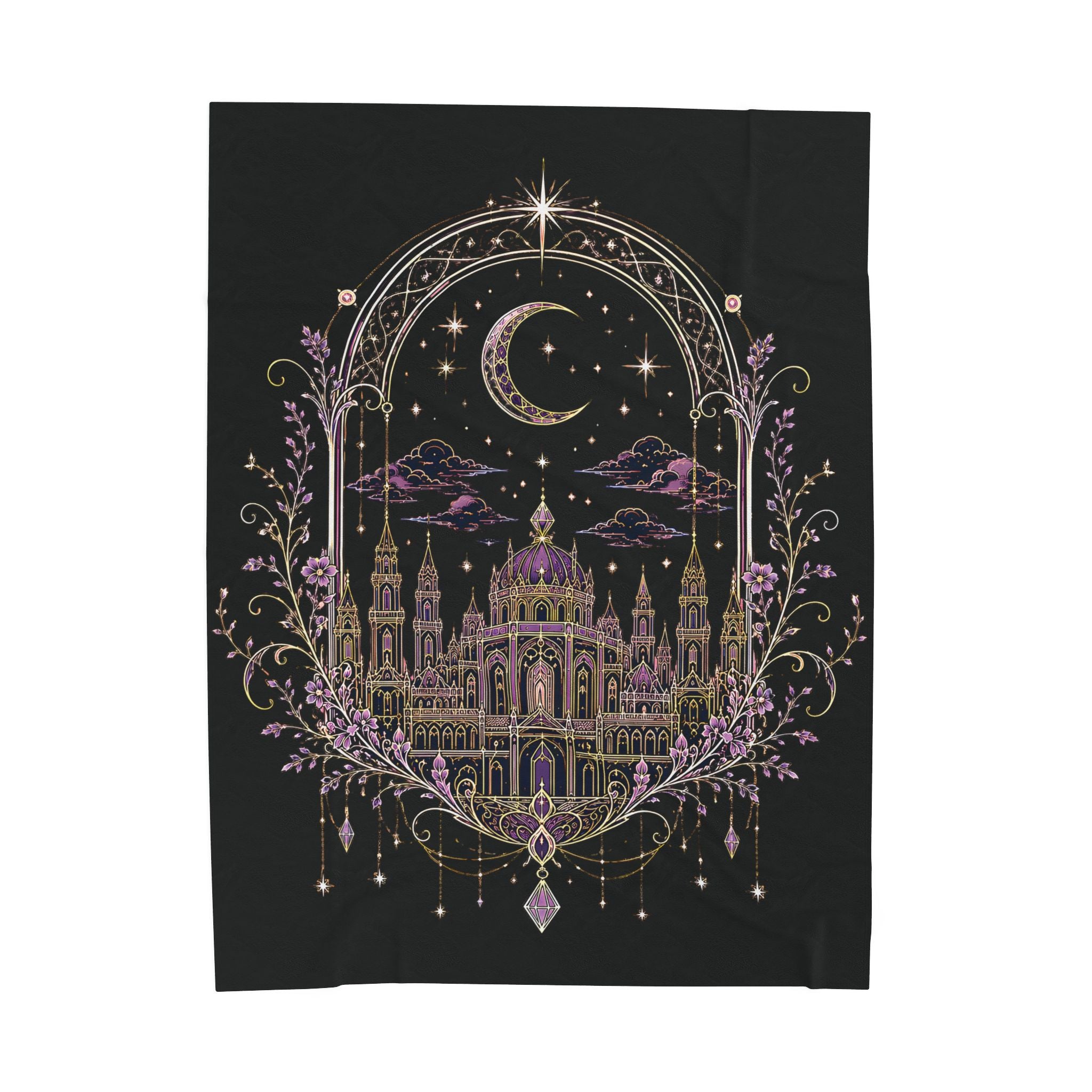 The Stars Called You Home...Celestial Castle Throw Blanket