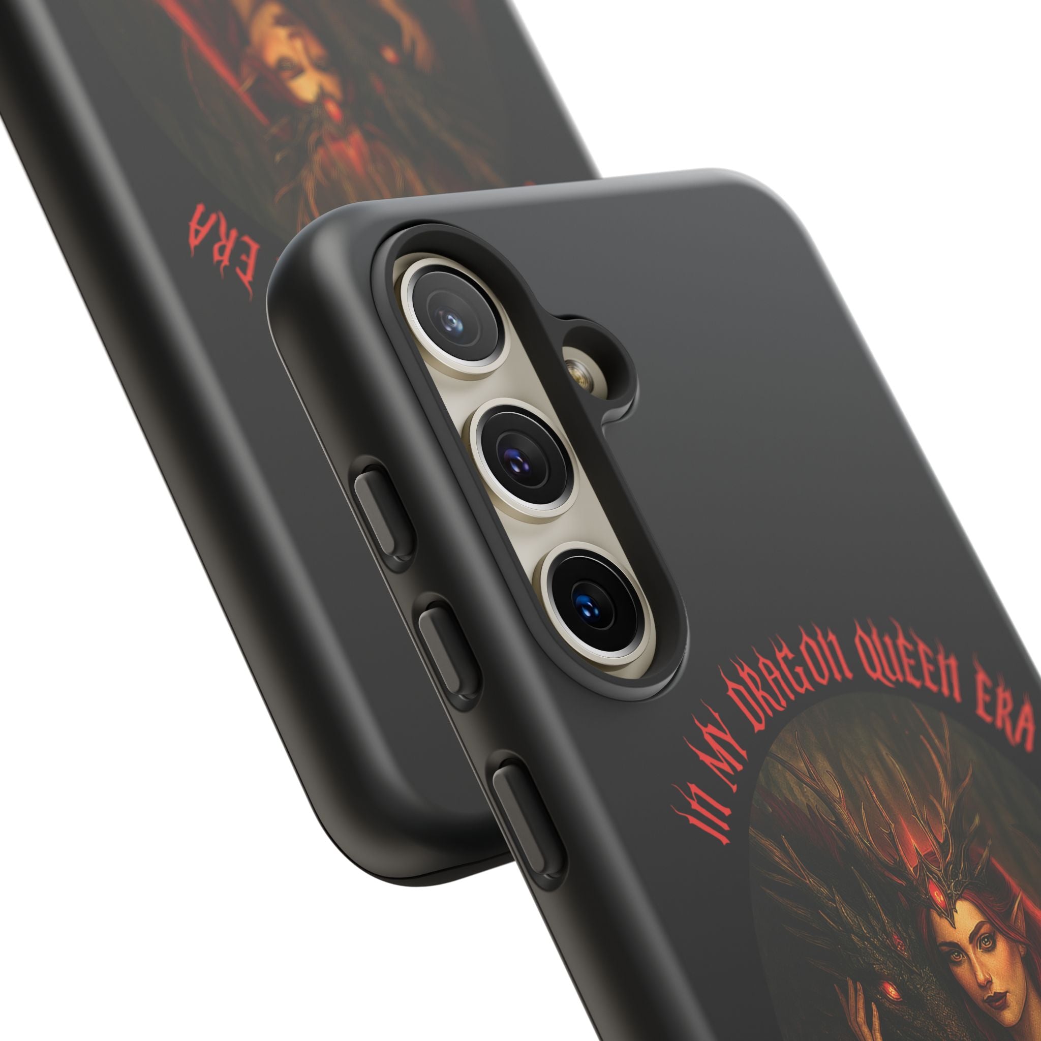 In My Dragon Queen Era Phone Case - Dragon and Queen Design - Book Lover Aesthetic Gift