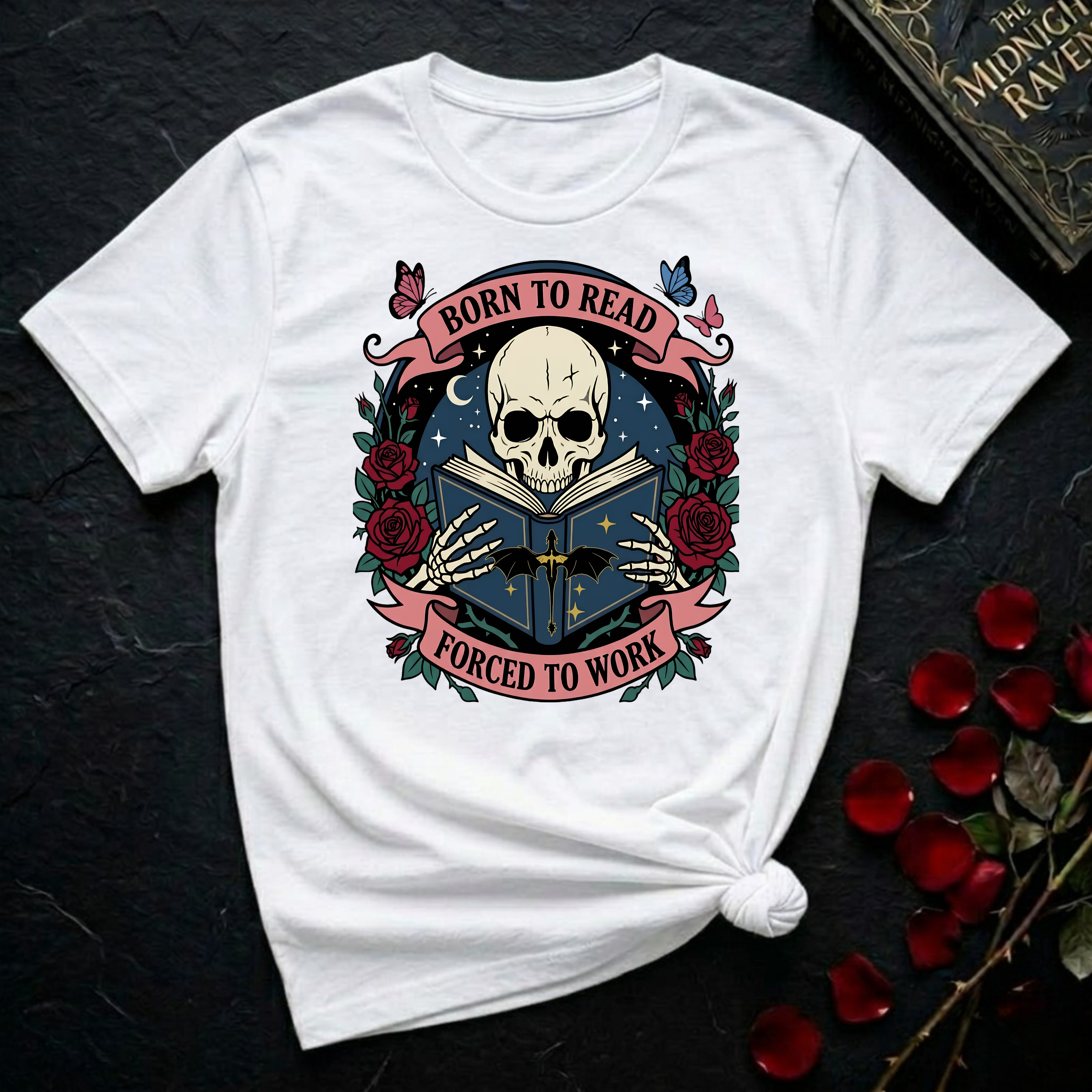 Born To Read...Forced To Work T-Shirt